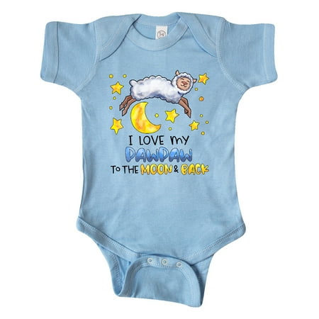 

Inktastic I Love my Pawpaw to the Moon and Back Cute Sheep Gift Baby Boy or Baby Girl Bodysuit