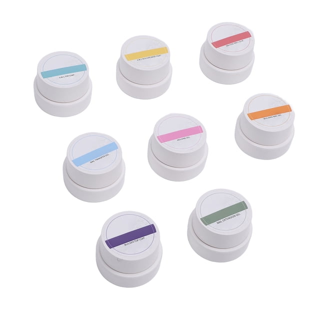Top Coat Transfer Gel Set, Nail Polish Set Functional Nail Gel Easy Application for Salon