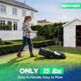 thumbnail image 6 of Kraftsense 14" Cordless Lawn Mower, Electric Lawn Mowers with Brushless Motor, 5-Position Height Adjustment, with 5.0Ah Battery, 6 of 9
