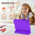 thumbnail image 4 of AVAWO Kids Case for Samsung Galaxy Tab A9+/A9 Plus 11 Inch 2023 Case with Built-in Screen Protector, Light Weight Shock Proof Handle Stand Kids Friendly Cover for (SM-X210/X216/X218),Purple, 4 of 10