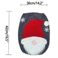 thumbnail image 4 of Fiudx Juego de Baño Navideño con Diseño de Anciano Sin Rostro, Tela No Tejida, Decoración de Baño, Accesorios Navideños, Centro Comercial, Hotel, Juego de Alfombrillas de 42 X 36 Cm y 54 X 54 Cm., 4 of 5