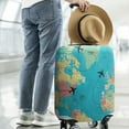 thumbnail image 3 of Travel Luggage Cover Suitcase Protector Fits 18-32 Inch Luggage Wheel Covers Patterned Travel Related Items Flower Luggage Protector Elastic Luggage Anti-scratch Suitcase Cover XL, 3 of 6