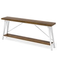 thumbnail image 4 of Resenkos Extra Long Console Tables, Industrial Blend, Great for Books, Photos, & Artwork, Max 230lb Bearing, 4 of 7