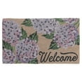 thumbnail image 1 of Coir Door Mat Hyrangea Welcome 18 X 30, 1 of 3