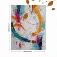thumbnail image 3 of Qisvanset Colorful Textured Abstract Canvas Art 15.75x11.81 Inches, 3 of 8
