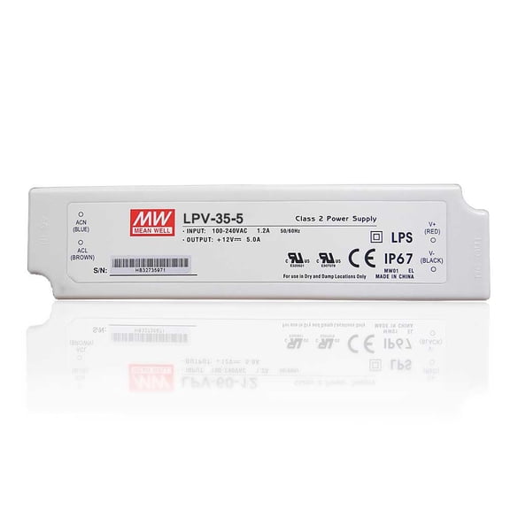 LPV-35-5 | Mean Well LPV Series 35W 5V CV Mode Power Supply