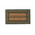 thumbnail image 1 of CocoMatsNMore Personalized Green Blooming Hearts Doormats with Vinyl Backing 22" x 36", 1 of 1