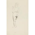 thumbnail image 2 of Adolf Sternschuss 13x18 Black Ornate Wood Framed Double Matted Museum Art Print Titled - Act of Standing Woman with Raised Folded Hands (1908), 2 of 5