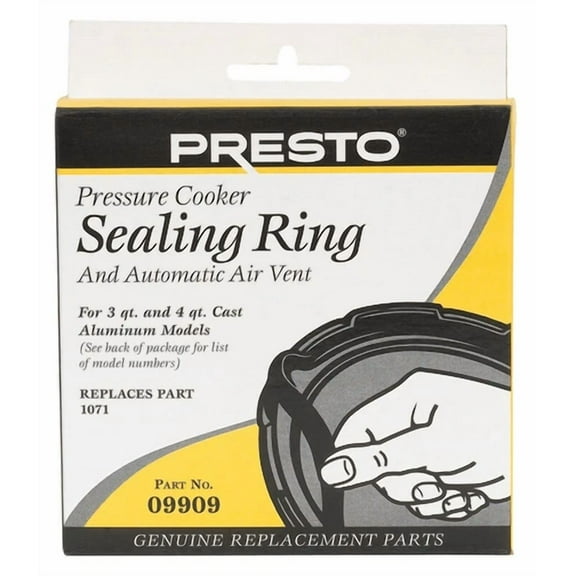 Presto Rubber Pressure Cooker Sealing Ring 3 & 4 Qt