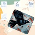thumbnail image 3 of Crow Printed Non-Slip Rubber Bottom Gaming Mouse Pad 8.3x9.8 Inch Square Office and Gaming Mouse Mat, 3 of 6
