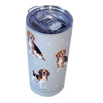 Beagle SERENGETI 16 Oz. Stainless Steel, Vacuum Insulated Tumbler with Spill Proof Lid - 3D Print - Insulated Travel mug for Hot or Cold Drinks (Beagle Tumbler)
