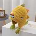thumbnail image 2 of Kids Knit Trapper Hat with Ear Flaps Winter Warm Fleece Lined Beanie with Tassel Ties for Toddlers Boys Girls, 2 of 5