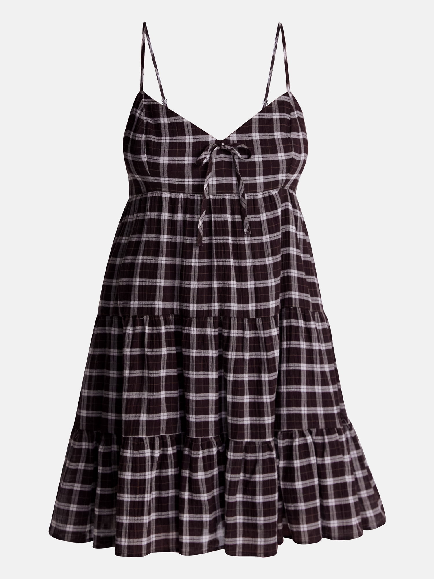 No Boundaries Tiered Trapeze Dress, Women's XXS-XXL