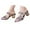 Blue, variant on Women Sandals Summer Roman Sandals With Rhinestone Strappy Mid Heel Slip On Comfortable Casual Beach Shoes For Outdoor Party Wedding ,Us Size:9