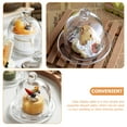 thumbnail image 3 of TAILTOSS Glass Cake Stand With Dome Cover Crystal Glass 2Pcs 5.70X5.70X4.72in, 3 of 11