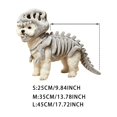 thumbnail image 3 of Halloween Dinosaur Skeleton Dog , Plush Pet Dino Cosplay Outfit with Headpiece, Cute Fancy Dress for Small Medium Dogs, for Halloween Party Holiday Photo Props, 3 of 6
