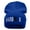 Royal, variant on Barber Embroidered 12 Inch Long Knitted Beanie - Maroon OSFM
