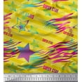 thumbnail image 1 of Soimoi Cotton Duck Fabric Star & Diagonal Stripe Print Fabric by the Yard 42 Inch Wide, 1 of 3