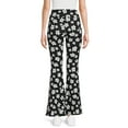 thumbnail image 3 of No Boundaries Juniors Print Flare Pants, 32" Inseam, Sizes XS-XXXL, 3 of 5