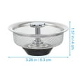 NUOLUX 3pcs Kitchen Sink Strainer Mesh Stainless Steel Sink Drain Sifter Metal Sink Stopper