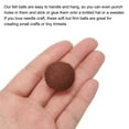 thumbnail image 4 of Wool Felt Balls Beads Woolen Fabric 2cm 20mm Brown for Home Crafts 50Pcs, 4 of 5