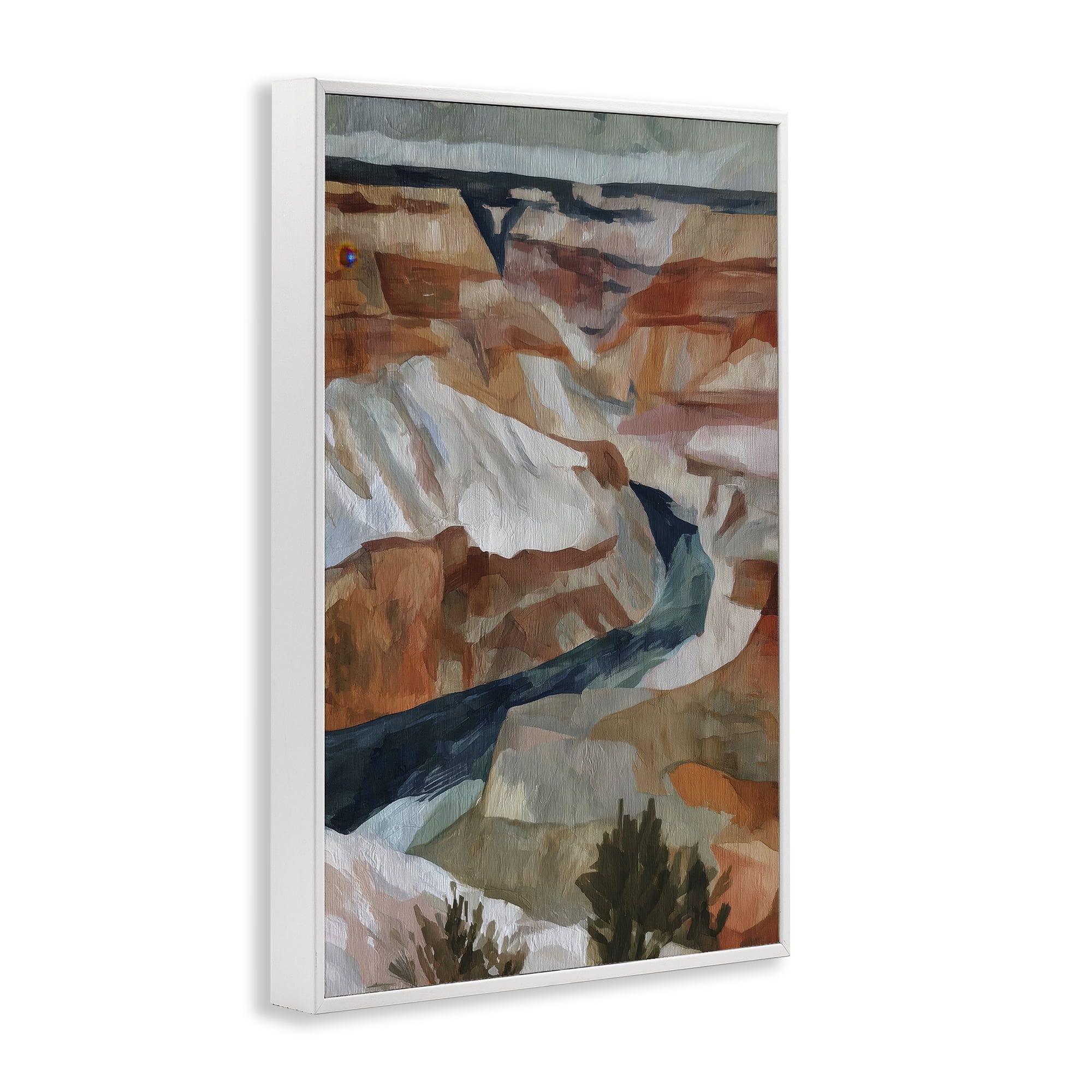Stupell Industries Canyon Rim Textures Impression White Framed Giclee Art, design by Chromatic Storm Studio
