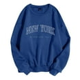thumbnail image 3 of New York Sweatshirt for Women 2026 Fall Winter Trendy Long Sleeve Crewneck Graphic Pullover Sweat Shirts Tops, 3 of 3