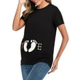thumbnail image 5 of Edvintorg Maternity Clothes Short Sleeve Harajuku Fashion Cute Print Casual Pregnancy Shirts Pregnant Women Clothing 2025 Summer, 5 of 6