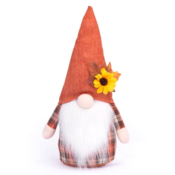ZPAQI Thanksgiving Sunflower Maple Leaf Gnome Fall Elf Dwarf for Doll Tiered Tray Ornament for Home Farmhouse Kitchen Dining Table Decoration Gift