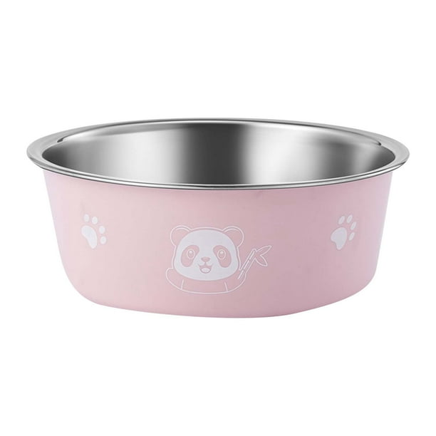 Acero inoxidable Slip Pet Bowl Universal Bowl y gatos derrame cuenca de alimentación cuenco de agua de grado alimenticio duradero gato y el cuenco de comida para perros