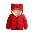 thumbnail image 5 of Chaqueta de abrigo para niños y niñas Abrigo cortavientos de dibujos animados con capucha y ropa de abrigo(Rojo/12-18 meses) Nituyy Chaqueta-GL715-FT37456A3, 5 of 5