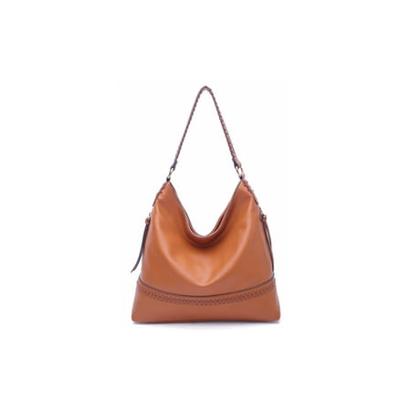 - Elle Vegan Leather Fashion Hobo Bag