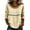 Khaki-linen tops for women, variant on LiMoi Women's Round Neck Holiday Blouse with Easter Day Print Three Quarter Sleeve Top Tees Tshirts My Items