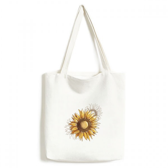 Sunflower Sunflower Flower Tote Canvas Bag Shopping Satchel Casual Handbag