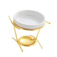 thumbnail image 4 of Lipstore Ceramic Essential Oil Burner Desk Candlestick Decor Table Centerpiece Warmer Gold, 4 of 8