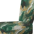 thumbnail image 4 of Designart « Magie Liquide en Vert et Or I » Fauteuil d'Appoint Rembourré Abstrait Vert - Fauteuil Moderne pour Chambre, 4 of 7