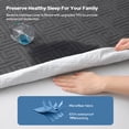 thumbnail image 6 of BEDLORE Waterproof Mattress Protector Queen Size, Breathable Soft Mattress Pad with Deep Pocket fits 6-18 inch, Gray, Machine Washable, 6 of 7