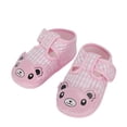 thumbnail image 4 of Upioiwer Baby Cartoon Shoes Toddler Boy Girl T-strap Sneakers Anti-Slip First-Walkers Lightweight Little Kid Trainers Sandals for Outdoor Sports Walking Running Pink 13, 4 of 8