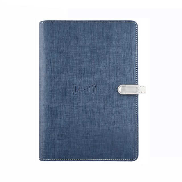 Carpeta De Cuaderno De Carga Inalámbrica Multifuncional A5, Diario En Espiral, Cuaderno De Negocios Para Tomar Notas Y Reuniones Sweethay EL017027-02