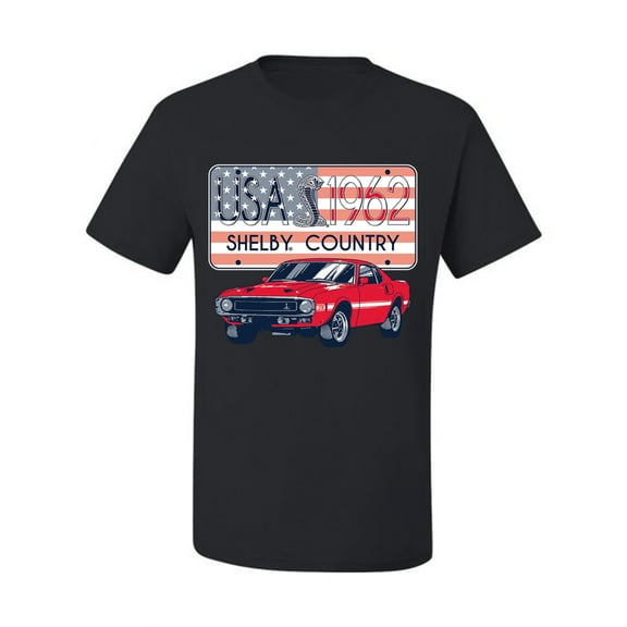 Wild Bobby Ford Shelby Vintage USA Country Plate Men Tee