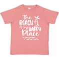 thumbnail image 3 of Inktastic Spring Break the Beach is My Happy Place Boys or Girls Toddler T-Shirt, 3 of 5