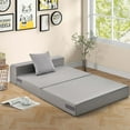 Costway Folding Mattress with Pillow 6 Inch Trifold Sofa Bed with High