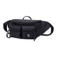 thumbnail image 1 of Irfora Mujeres Hombres Riñonera negra con bolsillo con cremallera Correa ajustable Bolsa de cinturón multiusos Bolsa de hombro Bolsa Bolsa de pecho para gimnasio Fitness Entrenamiento Viajes Irfora Cangurera, 1 of 7