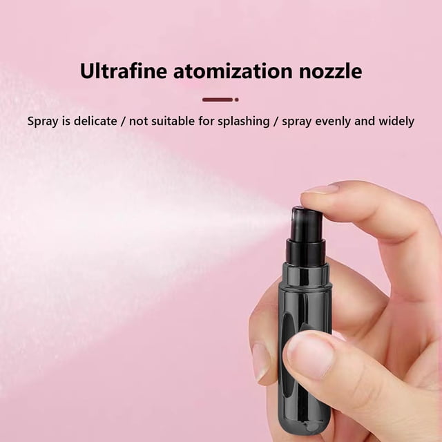 Fiudx Ofertas Flash Del Día Solo En Línea Botella De Perfume De 5Ml Con Relleno Inferior, Botella Cosmética Portátil, Mini Autobomba, Relleno De Perfume Reciclable, 2 Uds.