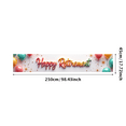 thumbnail image 3 of Colorful Design Happy Retirement Banner Decorative Party Balloons Polyester Material Celebration Banner for Retirement Party Event Celebration Indoor Use, 3 of 8