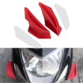 thumbnail image 5 of Ailes Aérodynamiques pour Moto Spoiler Aile Accessoire de Modification Universel Rouge, 5 of 5
