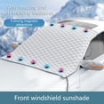 thumbnail image 3 of Misright Universal Aluminum Windshield Sun Snow Covers For Weather Protection, 3 of 13