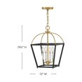 thumbnail image 3 of 84277BK-LCB Lark Tate - 20W 4 LED Medium Pendant-19.25 Inch Tall and 12 Inch Wide, 3 of 12