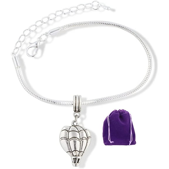 Hot Air Balloon Bracelet | Snake Chain Charm Bracelet