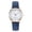 Blue, variant on Leather Band Watches for Women, Classic Quartz Watch with Luminouse Easy Read Dial, Vintage Small Face Round Watches, Birthday Gift for Ladies